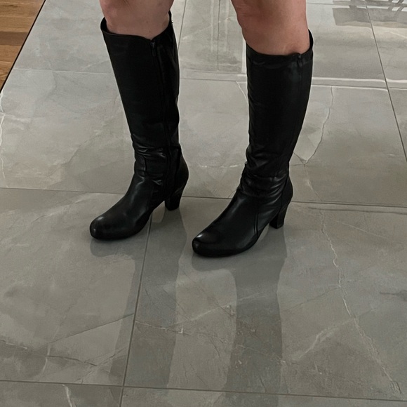 CIAK black leather boots - Picture 2 of 14